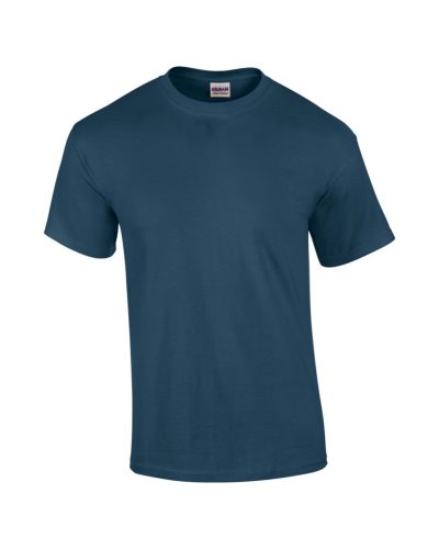 Gildan GI2000 unisex rövid ujjú felnőtt póló - heather navy szín