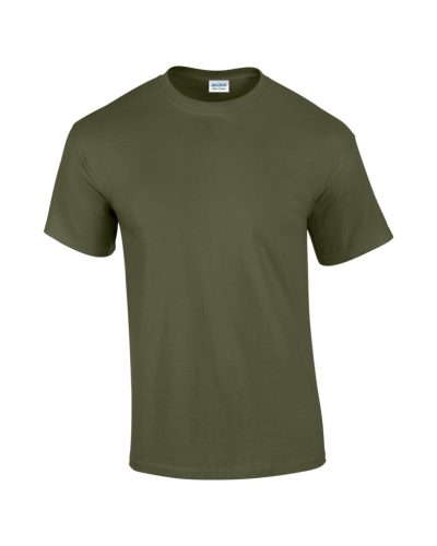 Gildan GI2000 unisex rövid ujjú felnőtt póló - military green szín