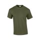 Gildan GI2000 unisex rövid ujjú felnőtt póló - military green szín