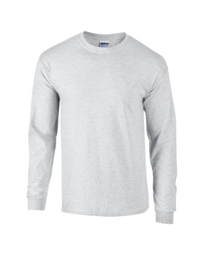 Gildan GI2400 unisex kereknyakú pulóver - ash grey szín