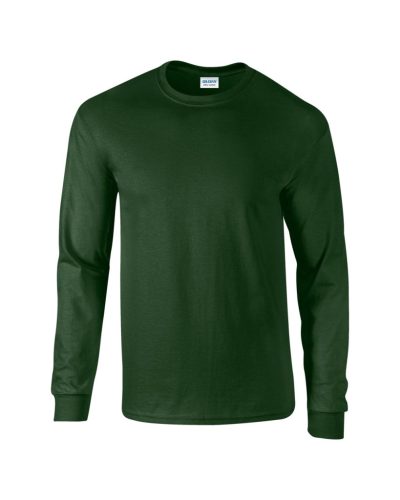 Gildan GI2400 unisex kereknyakú pulóver - forest green szín