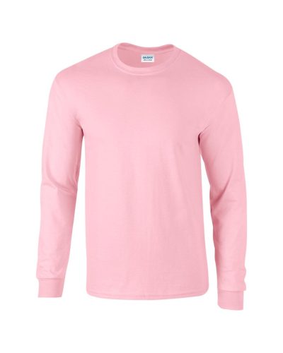 Gildan GI2400 unisex kereknyakú pulóver - light pink szín