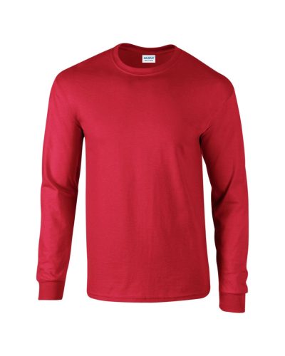 Gildan GI2400 unisex kereknyakú pulóver - red szín