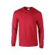 Gildan GI2400 unisex kereknyakú pulóver - red szín