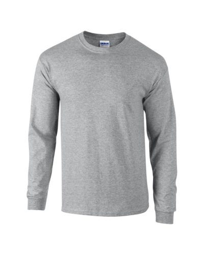 Gildan GI2400 unisex kereknyakú pulóver - sport grey szín