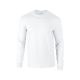 Gildan GI2400 unisex kereknyakú pulóver - white szín