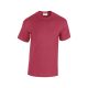 Gildan GI5000 unisex kereknyakú rövid ujjú póló - antique cherry red szín