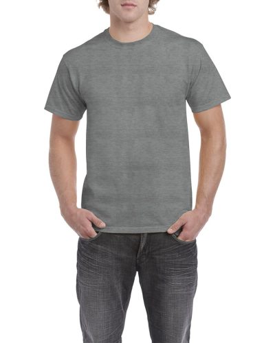 Gildan GI5000 unisex kereknyakú rövid ujjú póló - graphite heather szín