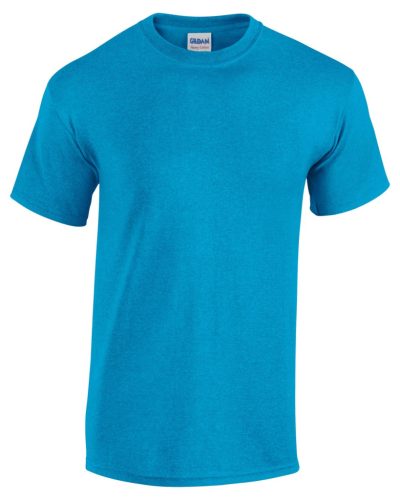 Gildan GI5000 unisex kereknyakú rövid ujjú póló - heather sapphire szín