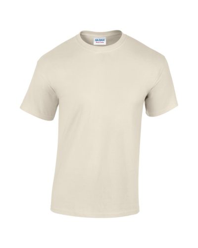 Gildan GI5000 unisex kereknyakú rövid ujjú póló - natural szín