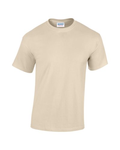 Gildan GI5000 unisex kereknyakú rövid ujjú póló - sand szín