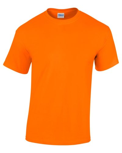 Gildan GI5000 unisex kereknyakú rövid ujjú póló - safety orange szín