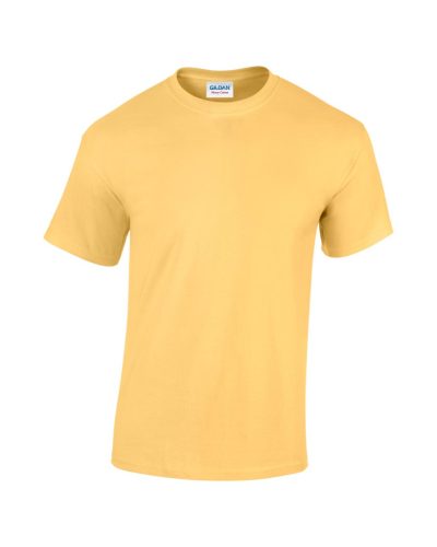 Gildan GI5000 unisex kereknyakú rövid ujjú póló - yellow haze szín
