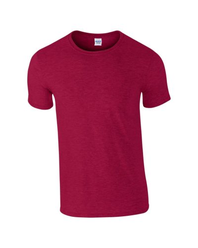 Gildan GI64000 unisex kereknyakú rövid ujjú póló - antique cherry red szín