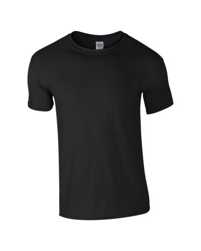 Gildan GI64000 unisex kereknyakú rövid ujjú póló - black szín