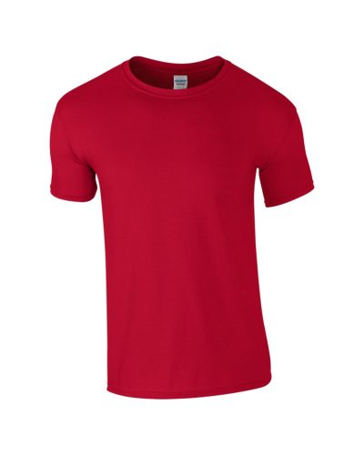 Gildan GI64000 unisex kereknyakú rövid ujjú póló - cherry red szín