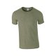 Gildan GI64000 unisex kereknyakú rövid ujjú póló - heather military green szín