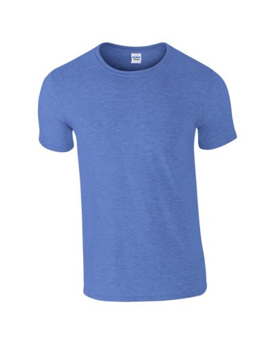 Gildan GI64000 unisex kereknyakú rövid ujjú póló - heather royal szín