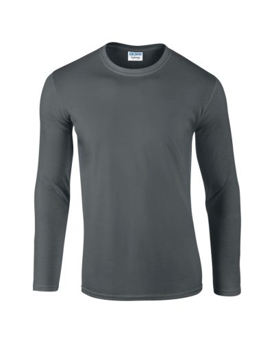 Gildan GI64400 hosszú ujjú unisex póló - charcoal szín