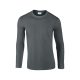 Gildan GI64400 hosszú ujjú unisex póló - charcoal szín