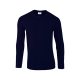 Gildan GI64400 hosszú ujjú unisex póló - navy szín