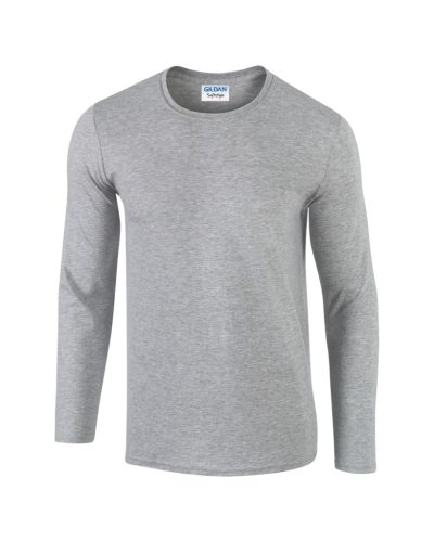 Gildan GI64400 hosszú ujjú unisex póló - rs sport grey szín