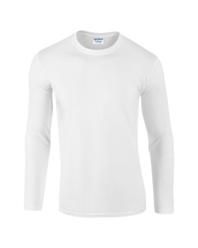 Gildan GI64400 hosszú ujjú unisex póló - white szín