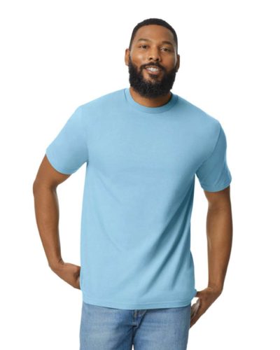 Gildan GI65000 unisex rövid ujjú póló - light blue szín
