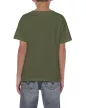 Gildan GIB5000 rövid ujjú pamut gyerek póló - military green szín