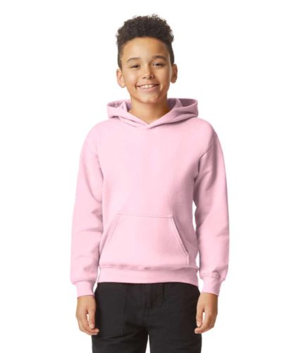 Gildan GIBSF500 kapucnis gyerek pulóver - light pink szín