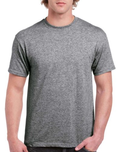 Gildan GIH000 unisex felnőtt pamut póló - graphite heather szín