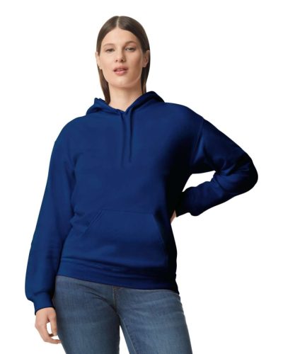 Gildan GISF500 kevertszálú unisex kapucnis pulóver - navy szín