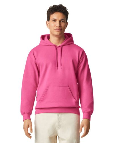 Gildan GISF500 kevertszálú unisex kapucnis pulóver - pink lemonade szín