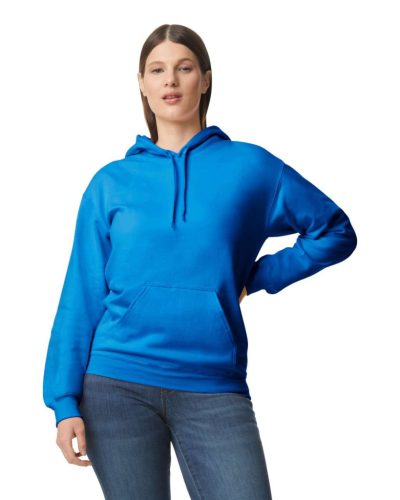 Gildan GISF500 kevertszálú unisex kapucnis pulóver - royal szín