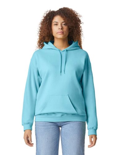 Gildan GISF500 kevertszálú unisex kapucnis pulóver - sky szín