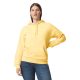 Gildan GISF500 kevertszálú unisex kapucnis pulóver - yellow haze szín