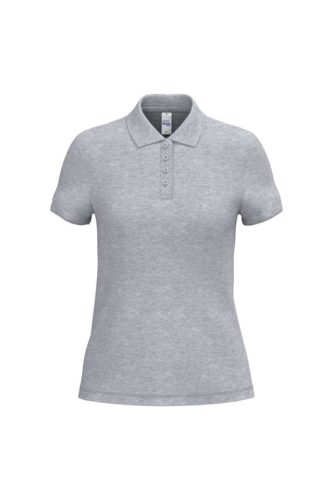 iDeal Basic IB221 női galléros pique póló ideal oxford grey színben