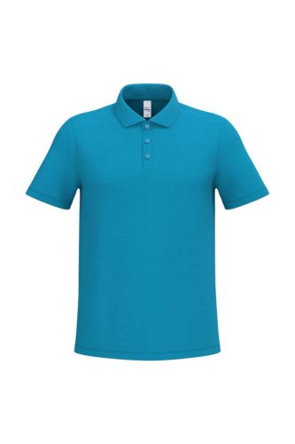 iDeal Basic IB295 férfi galléros pique póló ideal atoll blue színben