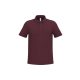 iDeal Basic IB295 férfi galléros pique póló ideal burgundy színben