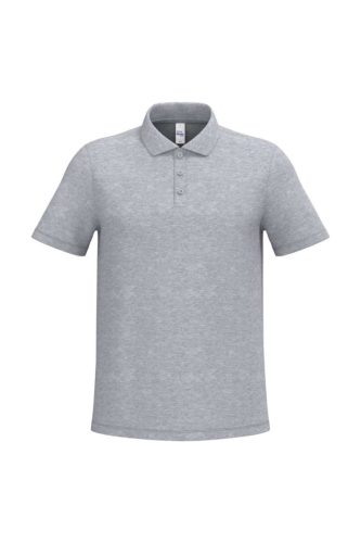 iDeal Basic IB295 férfi galléros pique póló ideal oxford grey színben