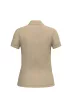 iDeal Basic IB296 női galléros pique póló ideal sand színben