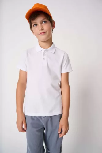 iDeal Basic IB297 gyerek galléros piqué póló