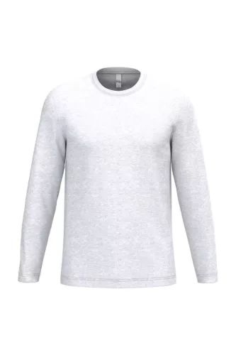 iDeal Basic IB313 unisex hosszú ujjú póló ideal ash heather színben