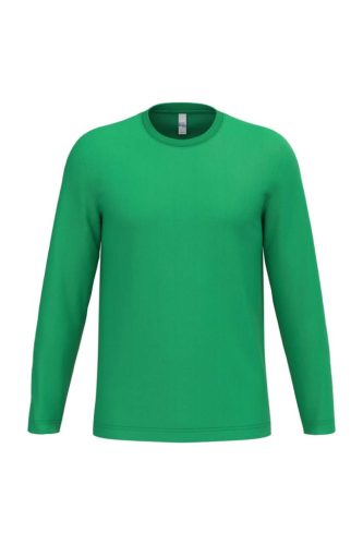 iDeal Basic IB313 unisex hosszú ujjú póló ideal kelly green színben