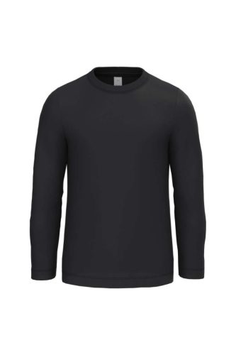 iDeal Basic IB314 gyerek hosszú ujjú póló ideal black színben