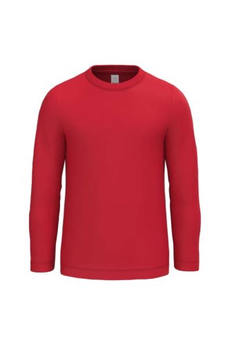 iDeal Basic IB314 gyerek hosszú ujjú póló ideal red színben