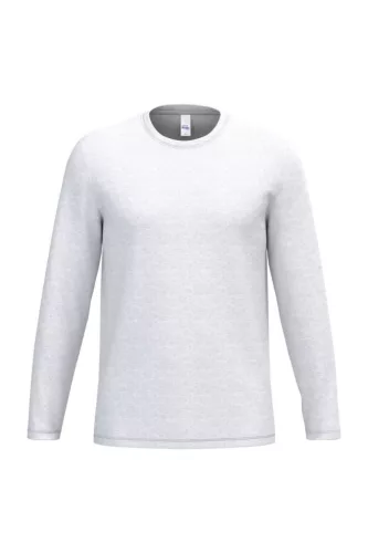 iDeal Basic IB323 unisex hosszú ujjú póló ideal ash heather színben