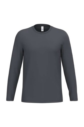 iDeal Basic IB323 unisex hosszú ujjú póló ideal dark grey színben