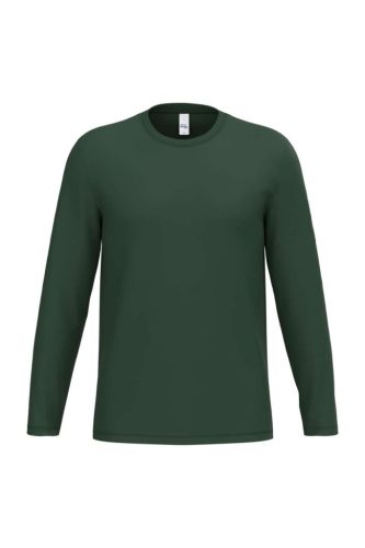 iDeal Basic IB323 unisex hosszú ujjú póló ideal forest green színben