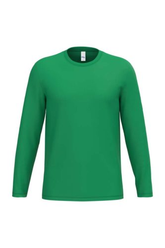 iDeal Basic IB323 unisex hosszú ujjú póló ideal kelly green színben
